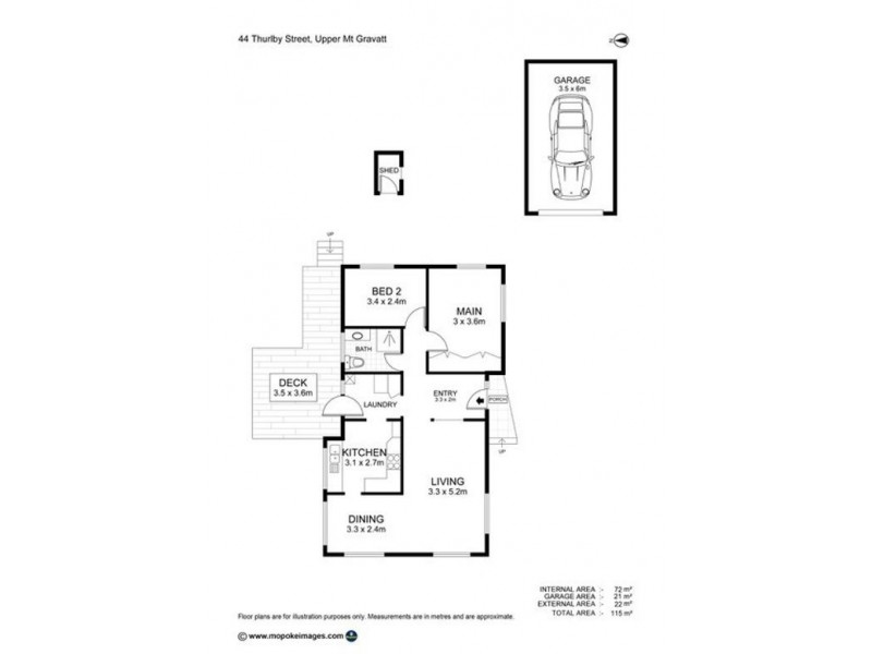 44 Thurlby Street, Upper Mount Gravatt QLD 4122 Floorplan