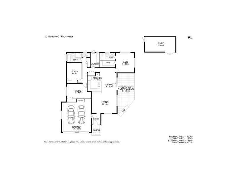 10 MADELIN COURT, Thorneside QLD 4158 Floorplan