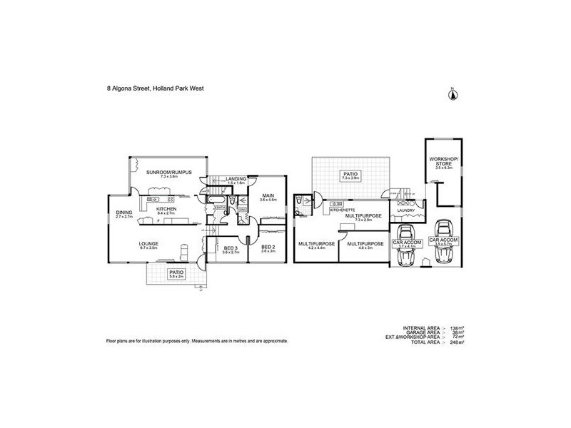 8 Algona St, Holland Park West QLD 4121 Floorplan