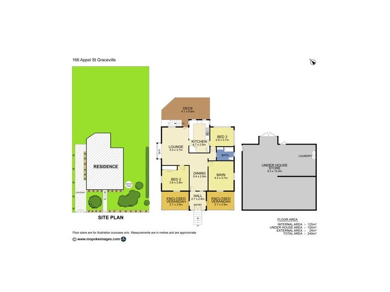 166 appel street, Graceville QLD 4075 Floorplan