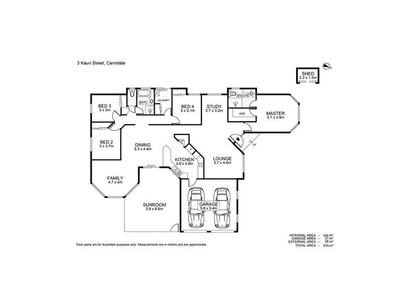3 Kauri St, Carindale QLD 4152 Floorplan