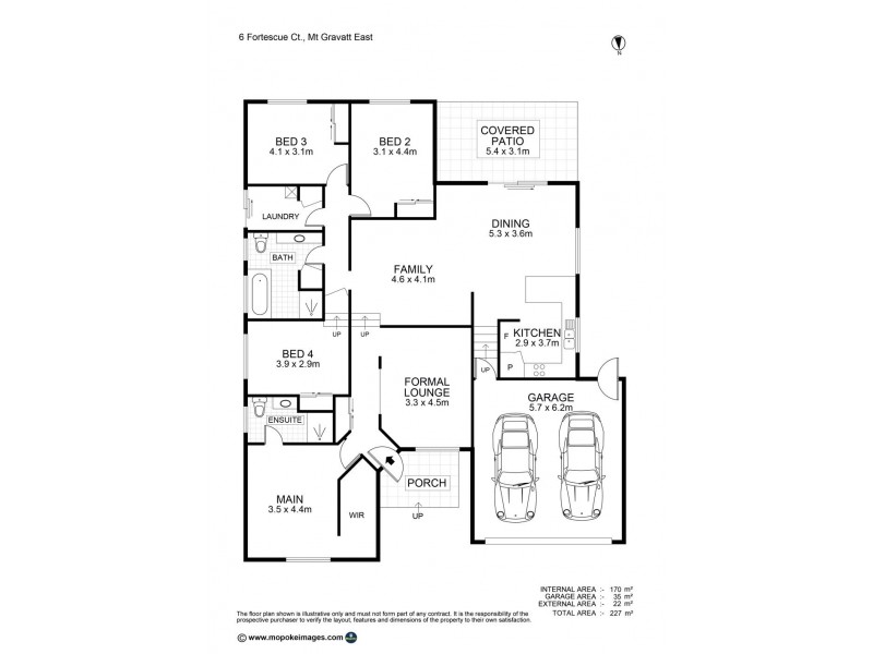 6 Fortescue Court, Mount Gravatt East QLD 4122 Floorplan
