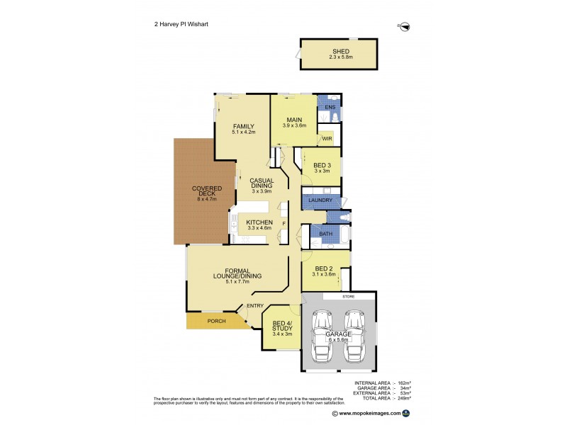 2 Harvey Place, Wishart QLD 4122 Floorplan