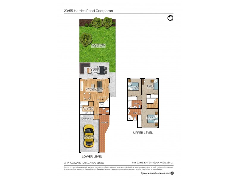 23/45 Harries Road, Coorparoo QLD 4151 Floorplan