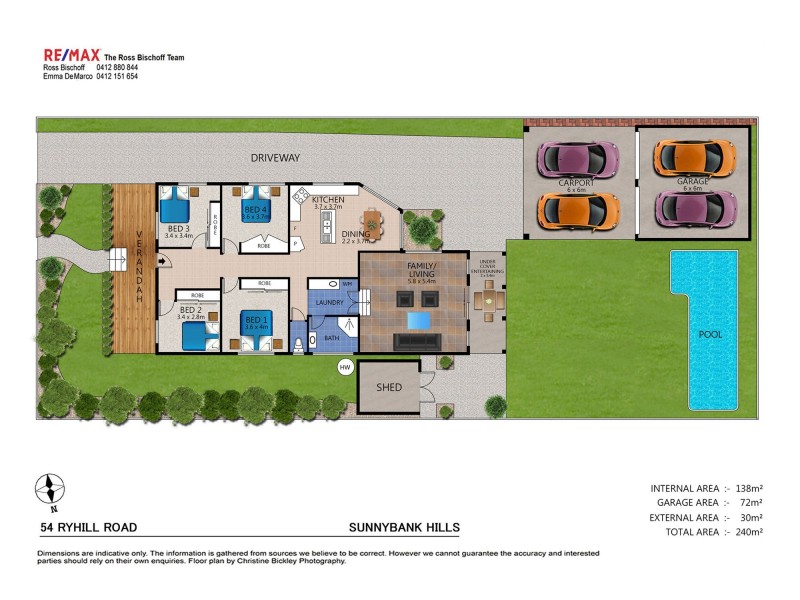 54 Ryhill Road, Sunnybank Hills QLD 4109 Floorplan