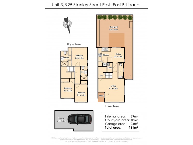 3/925 Stanley Street East, East Brisbane QLD 4169 Floorplan