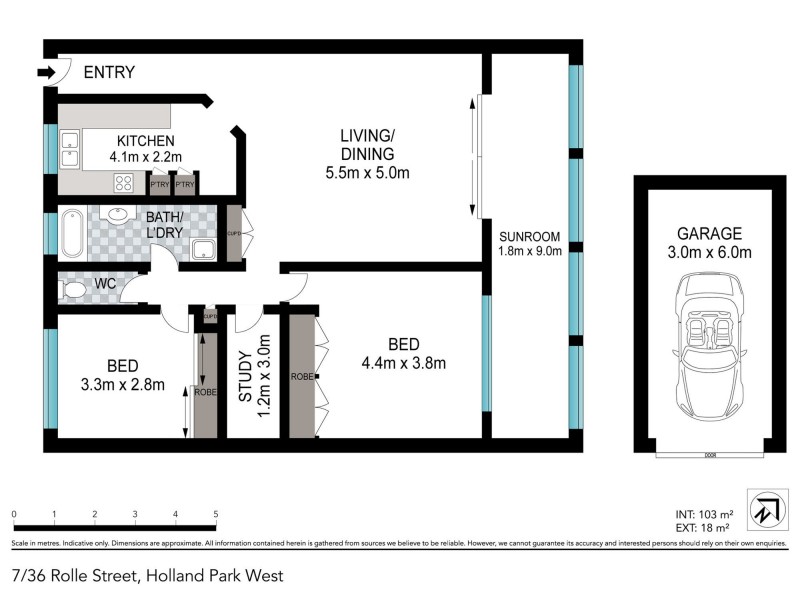 7/36 Rolle Street, Holland Park West QLD 4121 Floorplan