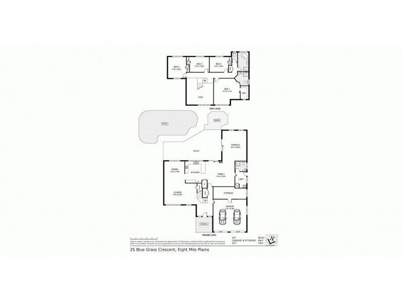 25 Blue Grass Crescent, Eight Mile Plains QLD 4113 Floorplan