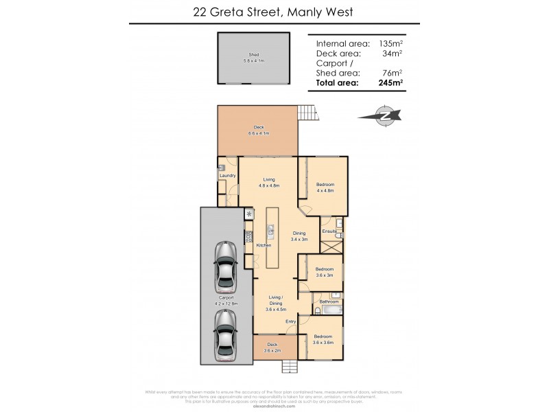 22 Greta Street, Manly West QLD 4179 Floorplan