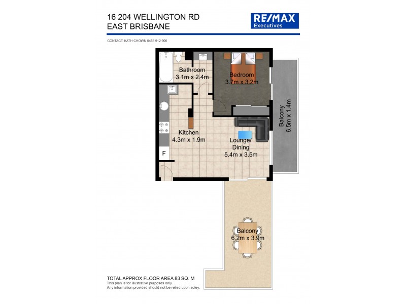 16/204 Wellington Rd, East Brisbane QLD 4169 Floorplan