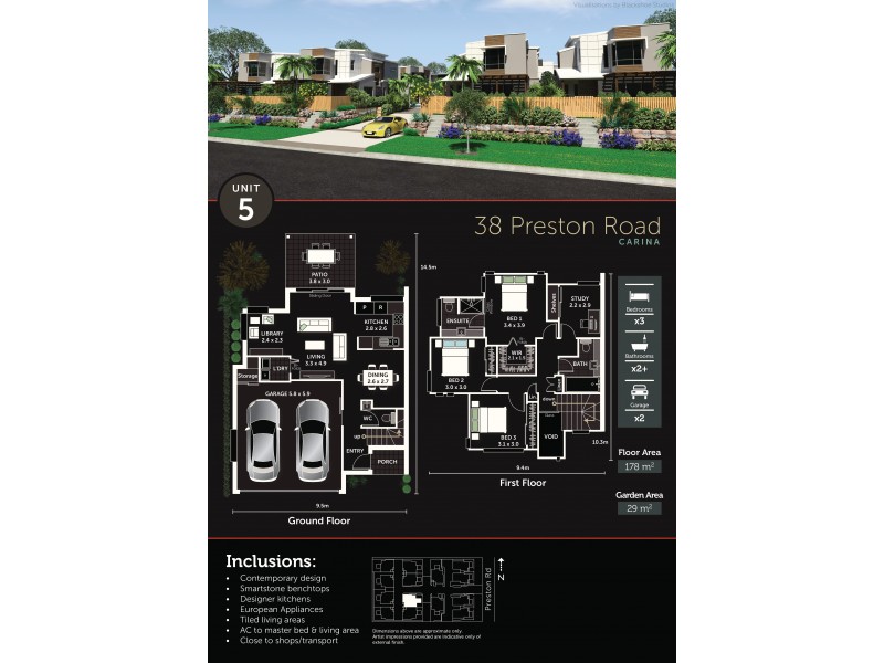 1 – 14/38 Preston Road, Carina QLD 4152 Floorplan