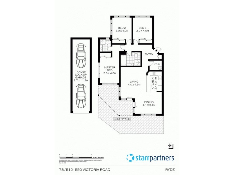 78/512-550 Victoria Rd, Ryde NSW 2112 Floorplan