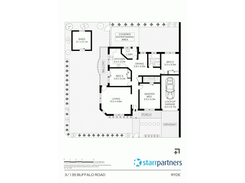 3/135 Buffalo Rd, Ryde NSW 2112 Floorplan