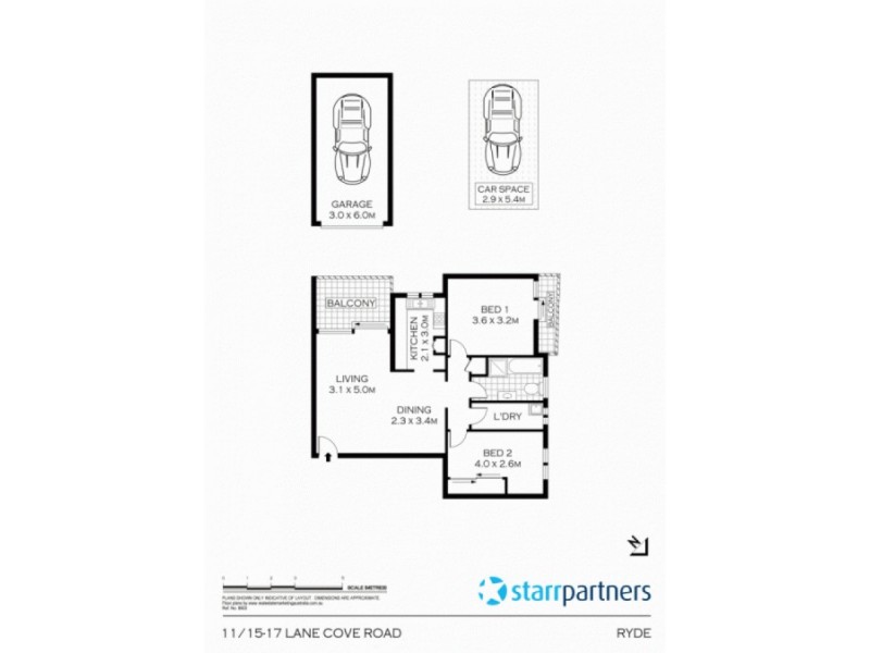 11/15-17 Lane Cove Rd, Ryde NSW 2112 Floorplan