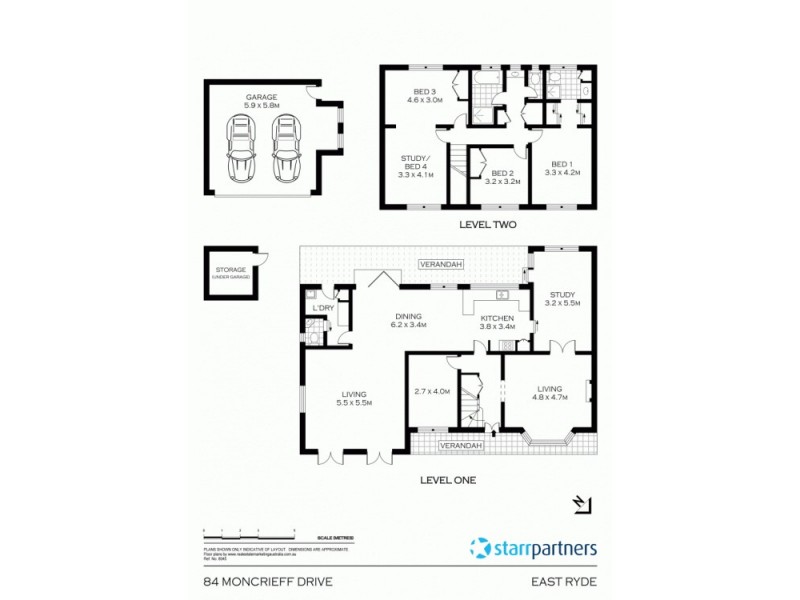 84 Moncrieff Dr, East Ryde NSW 2113 Floorplan