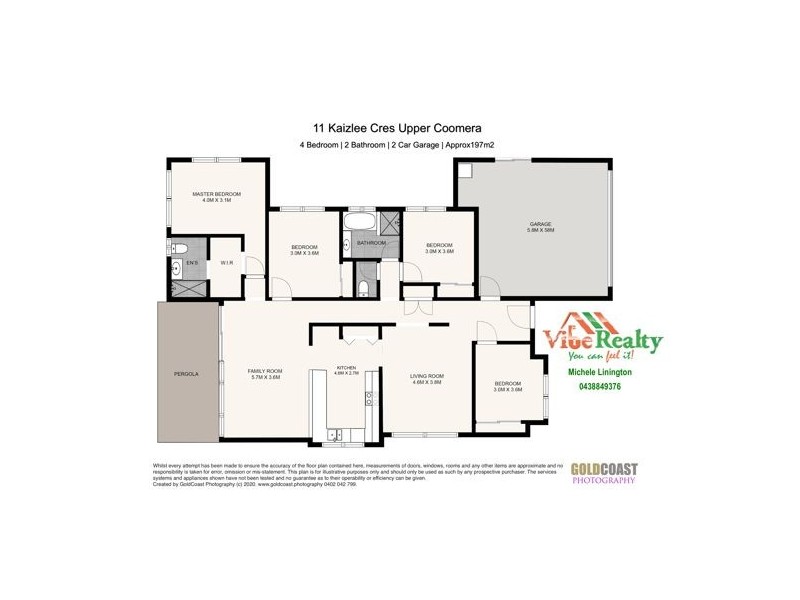 11 Kaizlee Crescent, Upper Coomera QLD 4209 Floorplan
