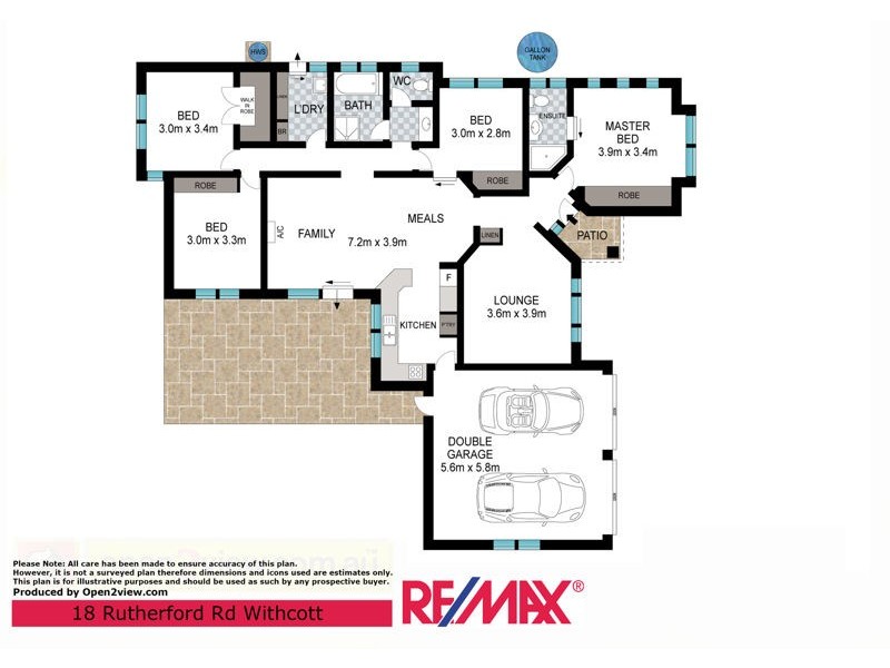 18 Rutherford Road, Withcott QLD 4352 Floorplan