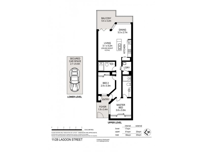 11/28 Lagoon Street, Sandgate QLD 4017 Floorplan