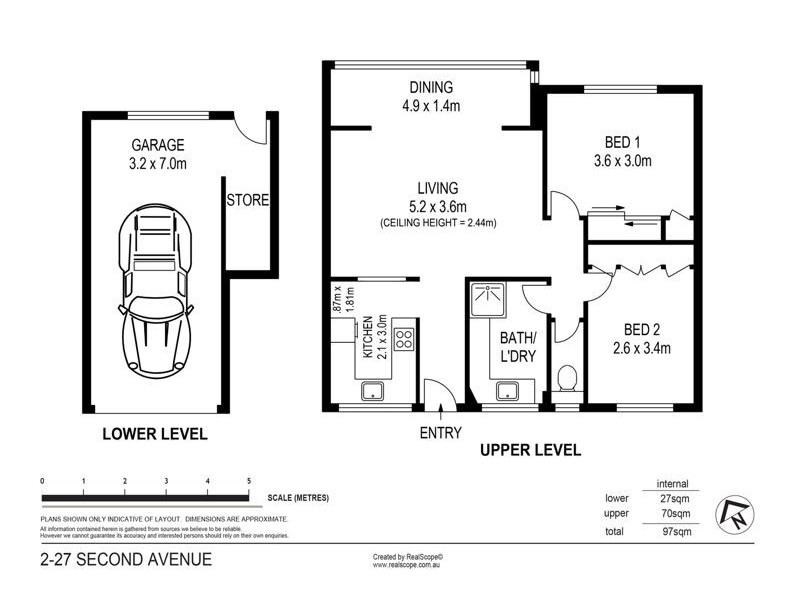 2/27 Second Avenue, Sandgate QLD 4017 Floorplan