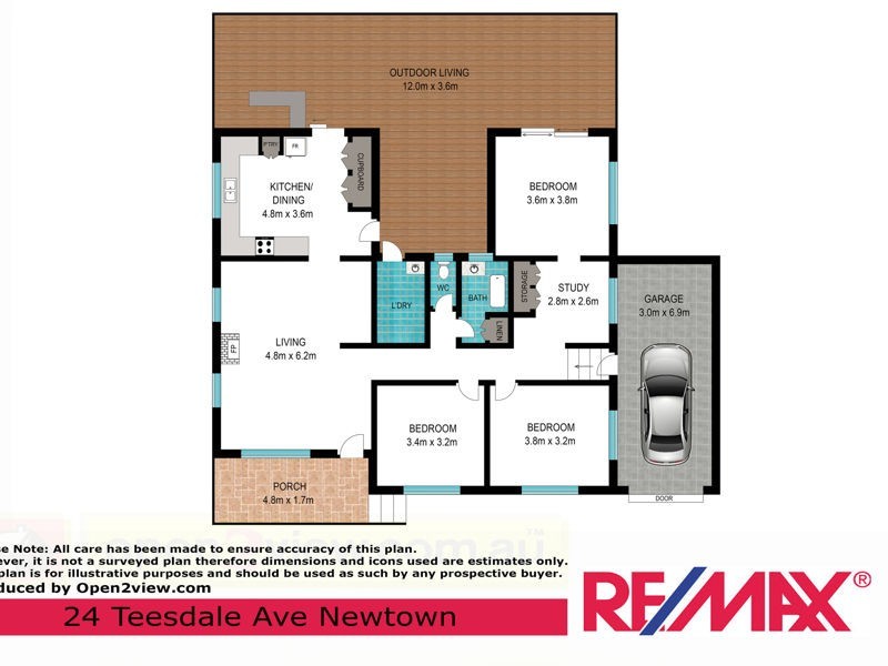 24 Teesdale Avenue, Newtown QLD 4350 Floorplan