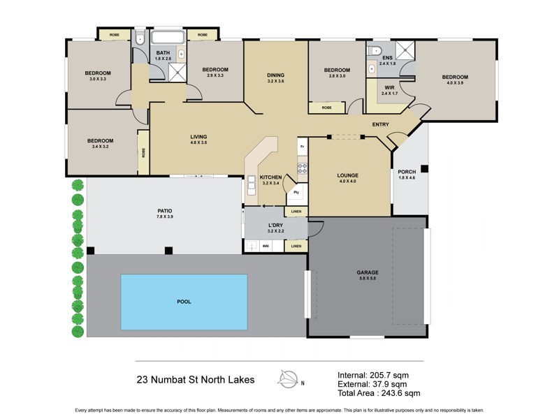 23 Numbat Street, North Lakes QLD 4509 Floorplan