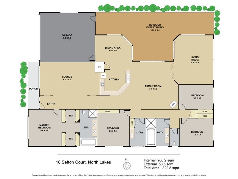 10 Sefton Court, North Lakes QLD 4509 Floorplan