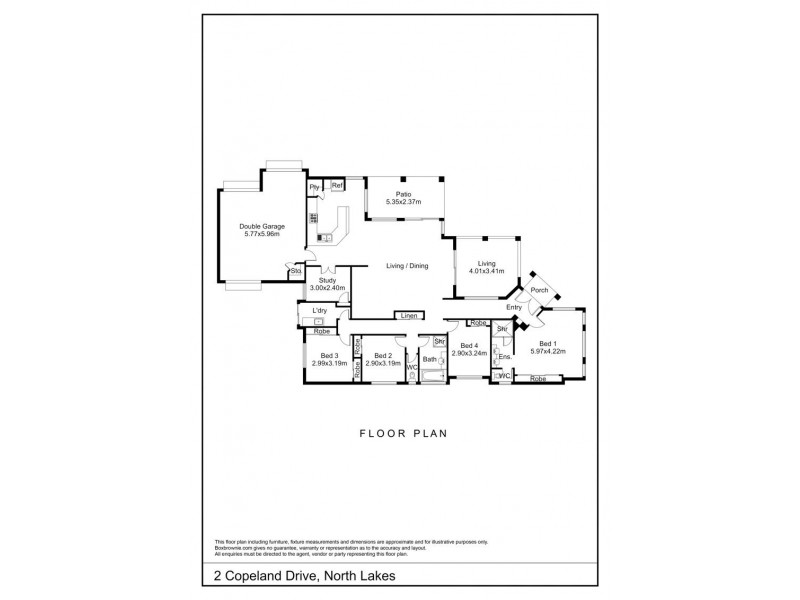 2 Copeland Drive, North Lakes QLD 4509 Floorplan