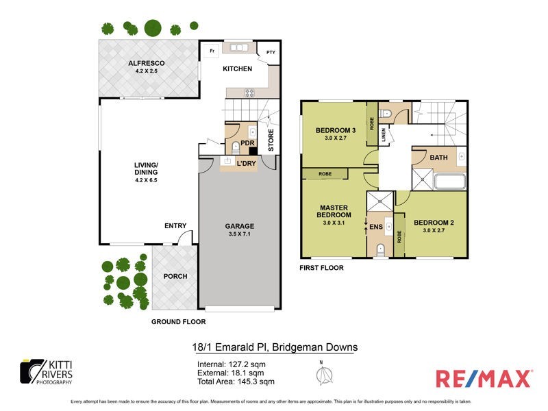 18/1 Emerald Place, Bridgeman Downs QLD 4035 Floorplan