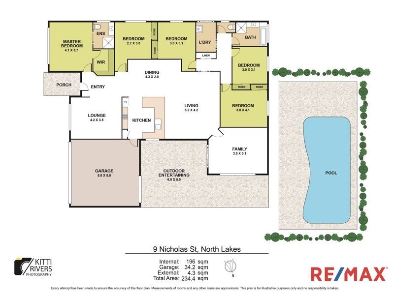 9 Nicholas Street, North Lakes QLD 4509 Floorplan