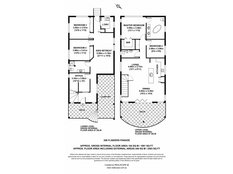 208 Flinders Parade, Sandgate QLD 4017 Floorplan