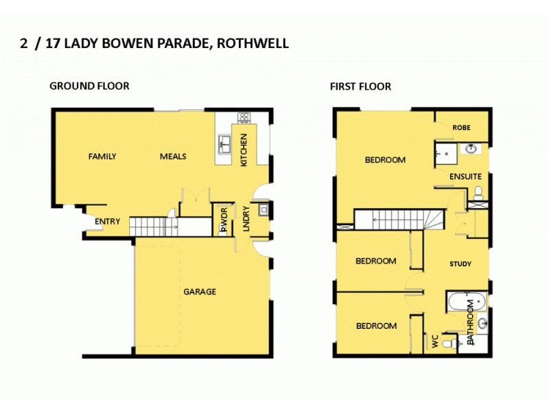 2/17 Lady Bowen Pde, Rothwell QLD 4022 Floorplan