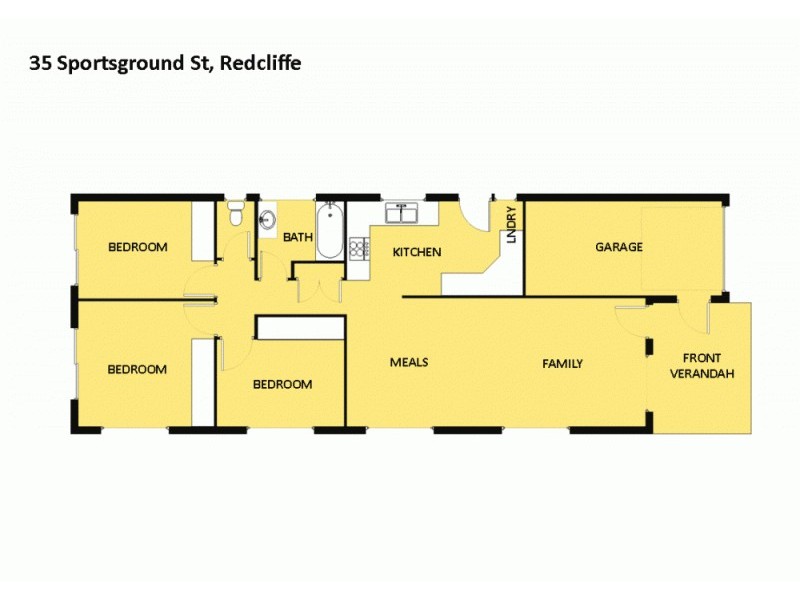 35 Sportsground Street, Redcliffe QLD 4020 Floorplan