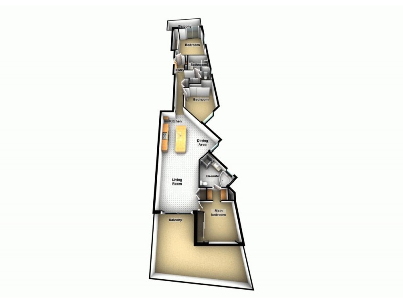 3/85 Marine Parade, Redcliffe QLD 4020 Floorplan
