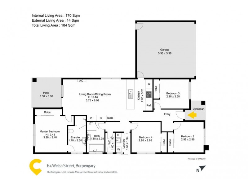 64 Welsh Street, Burpengary QLD 4505 Floorplan