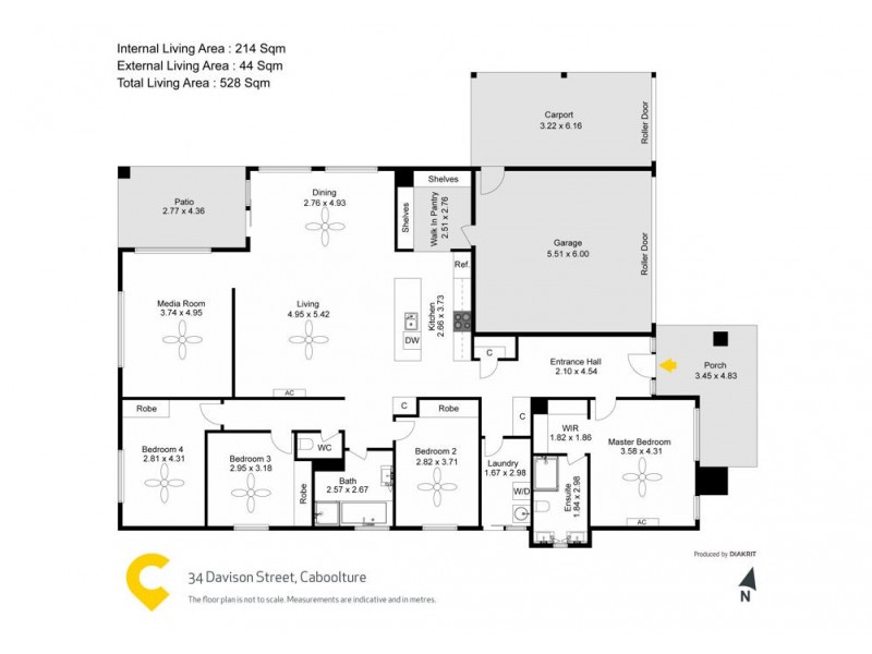 34 Davison Street, Caboolture QLD 4510 Floorplan