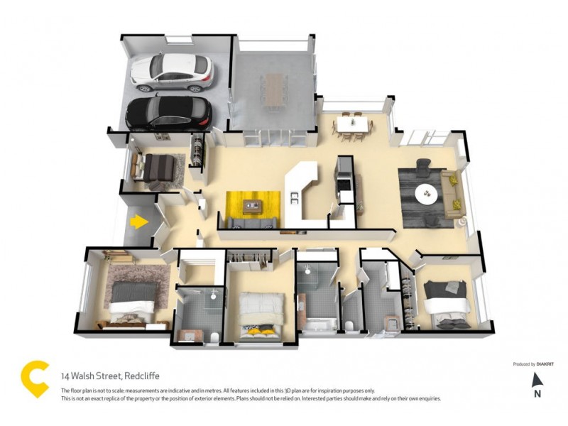 14 Walsh Street, Redcliffe QLD 4020 Floorplan