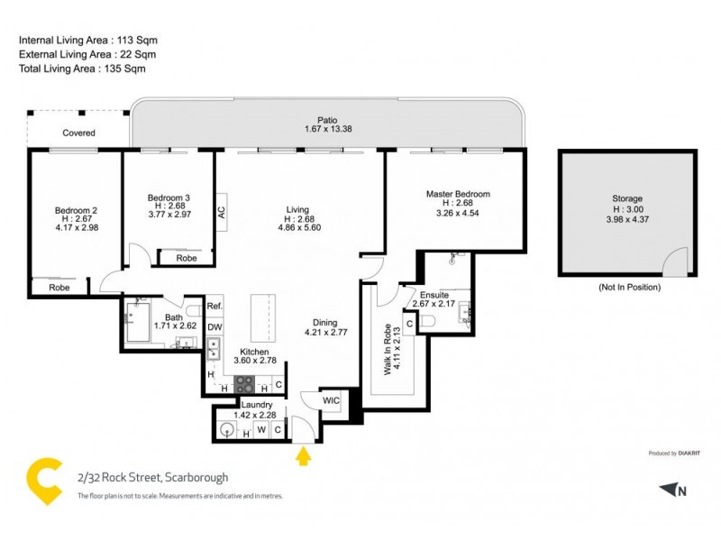 2/32 Rock Street, Scarborough QLD 4020 Floorplan