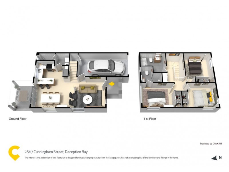 28/17 Cunningham Street, Deception Bay QLD 4508 Floorplan