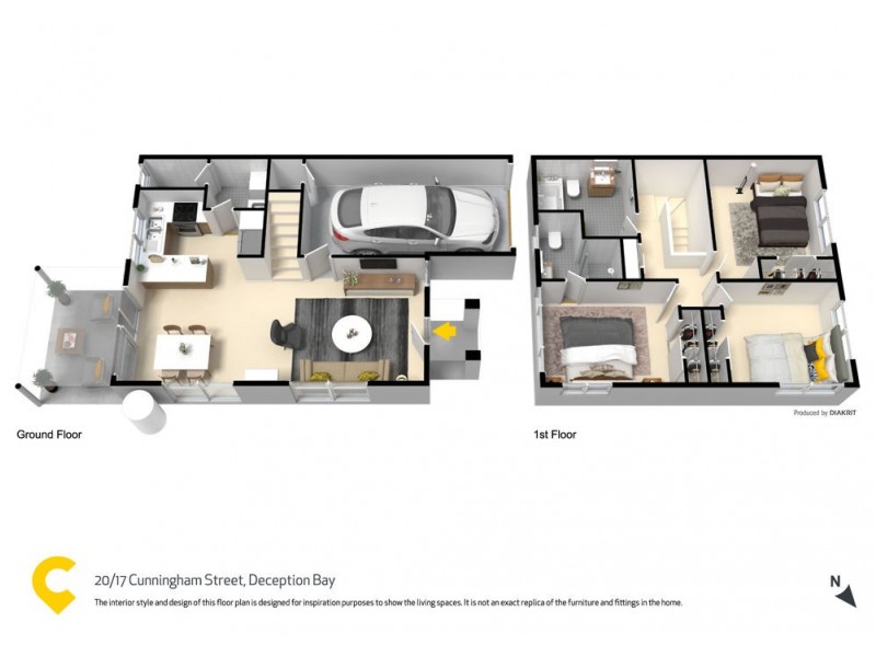 20/17 Cunningham Street, Deception Bay QLD 4508 Floorplan