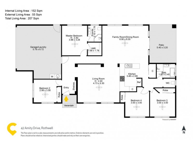 42 Amity Drive, Rothwell QLD 4022 Floorplan