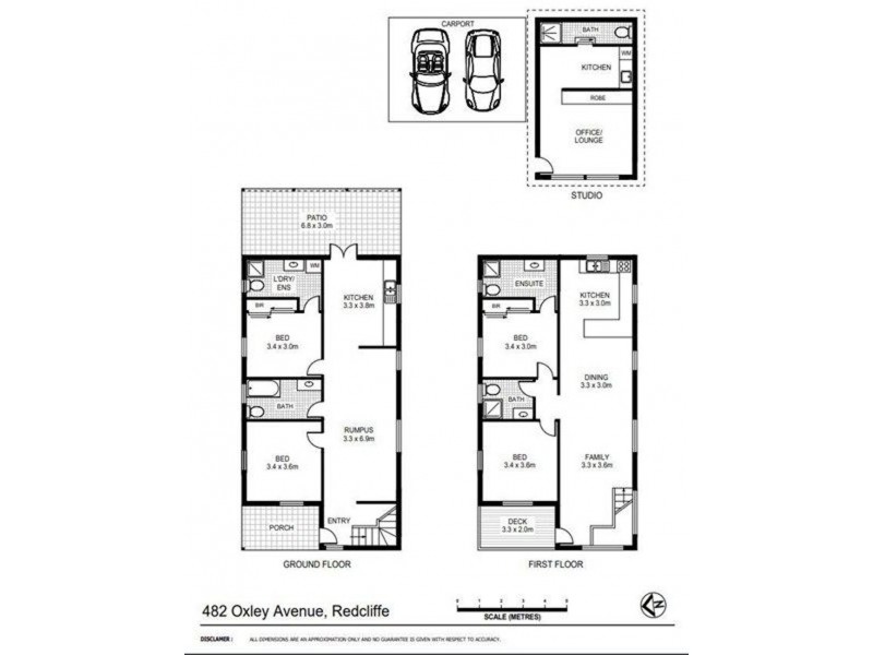 482 Oxley Avenue, Redcliffe QLD 4020 Floorplan
