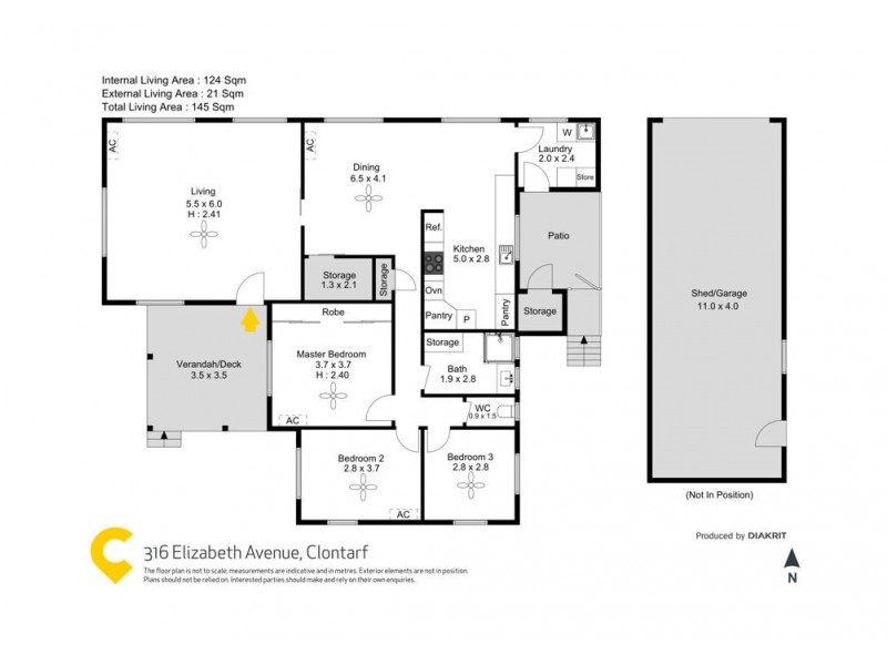 316 Elizabeth Avenue, Clontarf QLD 4019 Floorplan