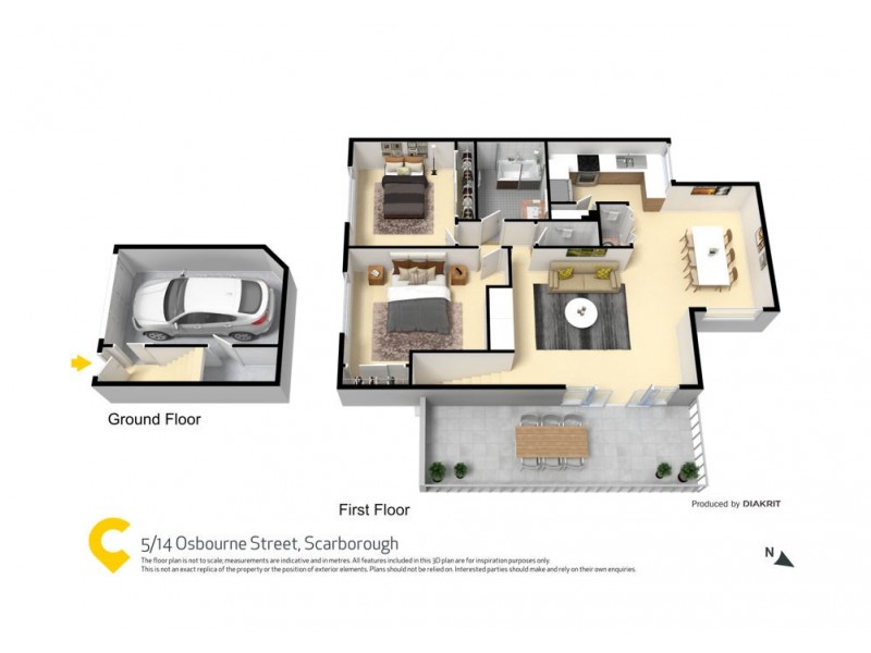 5/14 Osbourne Street, Scarborough QLD 4020 Floorplan
