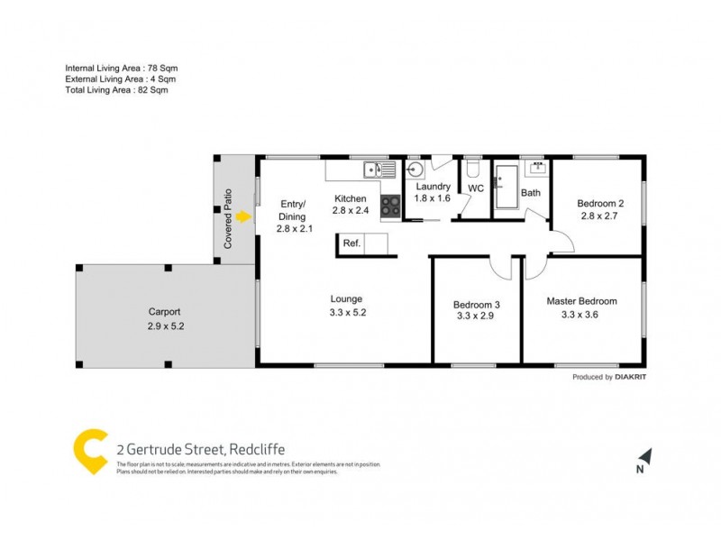 2 Gertrude Street, Redcliffe QLD 4020 Floorplan