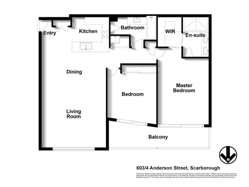 603/4 Anderson Street, Scarborough QLD 4020 Floorplan