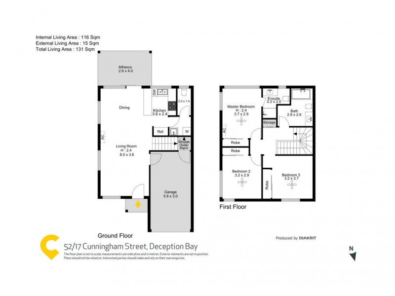 52/17 Cunningham Street, Deception Bay QLD 4508 Floorplan