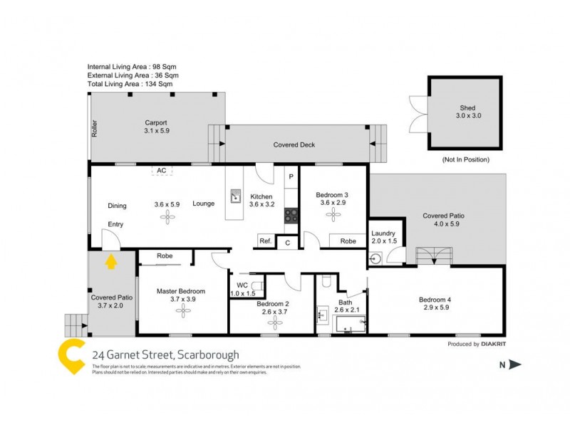 24 Garnet Street, Scarborough QLD 4020 Floorplan