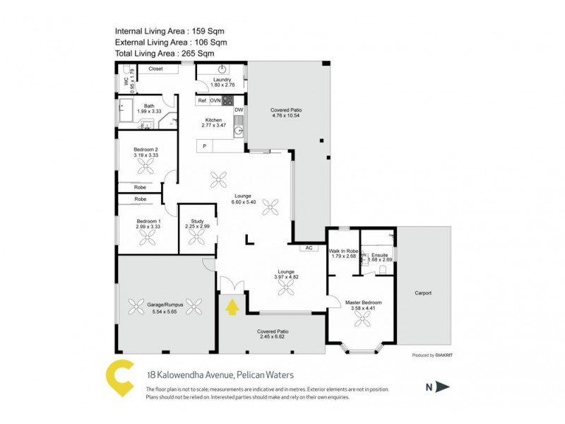 18 Kalowendha Avenue, Pelican Waters QLD 4551 Floorplan