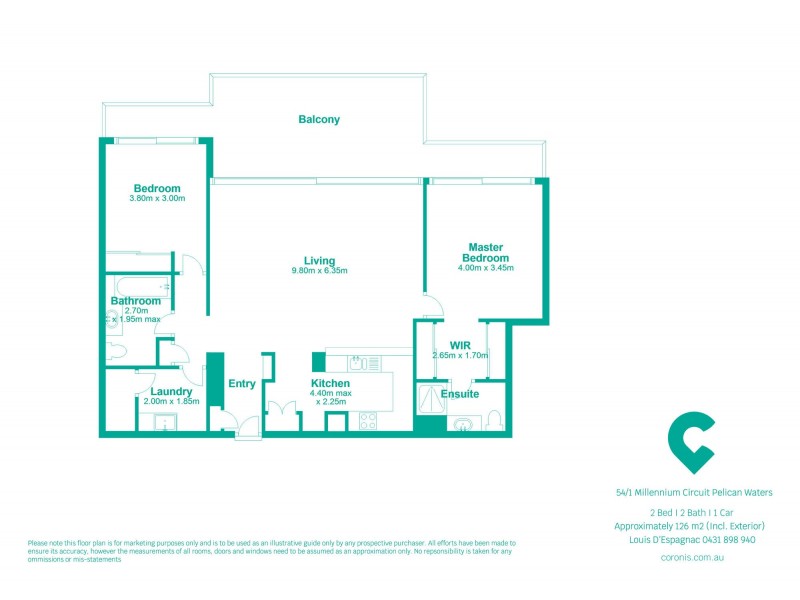 54/1 Millennium Circuit, Pelican Waters QLD 4551 Floorplan
