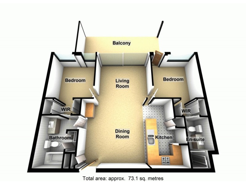 57/40 Ramsgate Street, Kelvin Grove QLD 4059 Floorplan